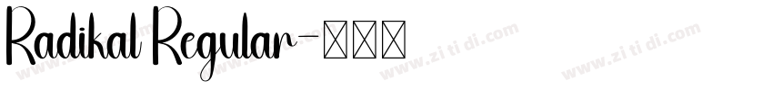 Radikal Regular字体转换 Radikal Regular字体转换